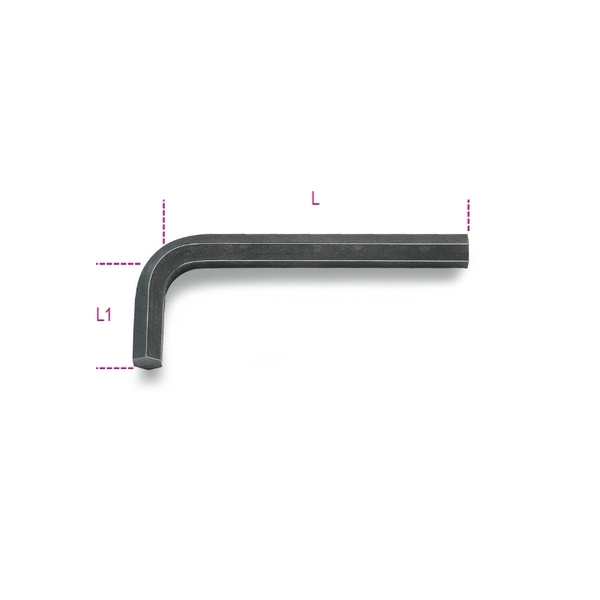 Beta Burnished Offset Hex Key Wrench, 4.5mm 960445
